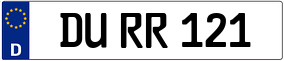 Truck License Plate